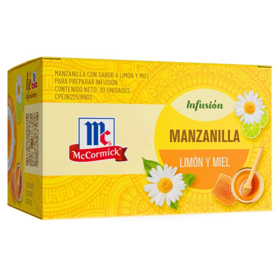 MCCORMICK TE MANZANA LIMON Y MIEL 20und