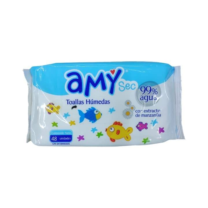 AMY SEC TOALLAS HUMEDAS 48und