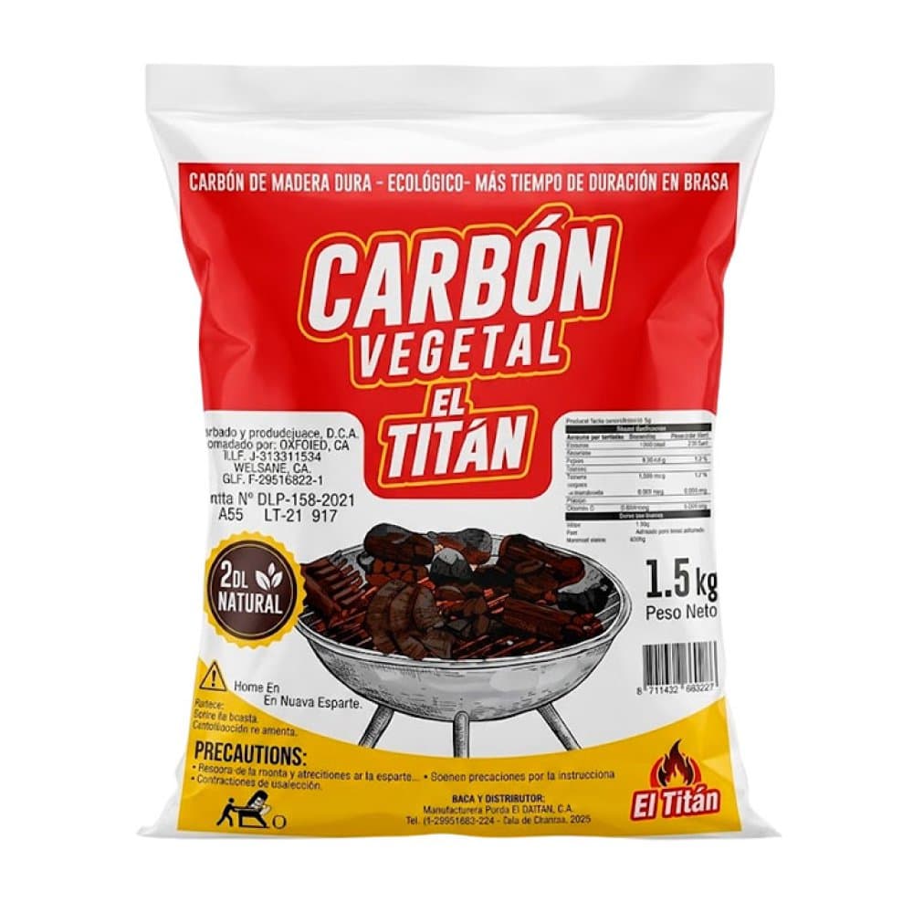 CARBON VEGETAL 1.5Kg - 1