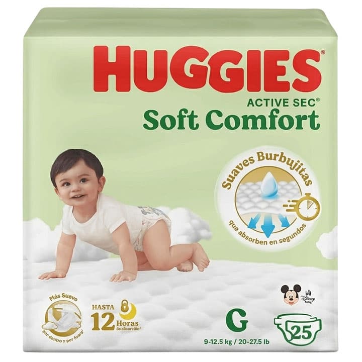 HUGGIES ACTIVE SEC G 25und