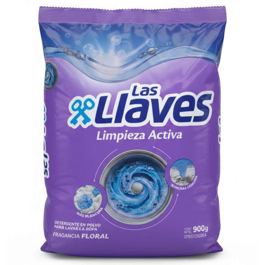 LAS LLAVES DETER ACTIVA FLORAL 900G