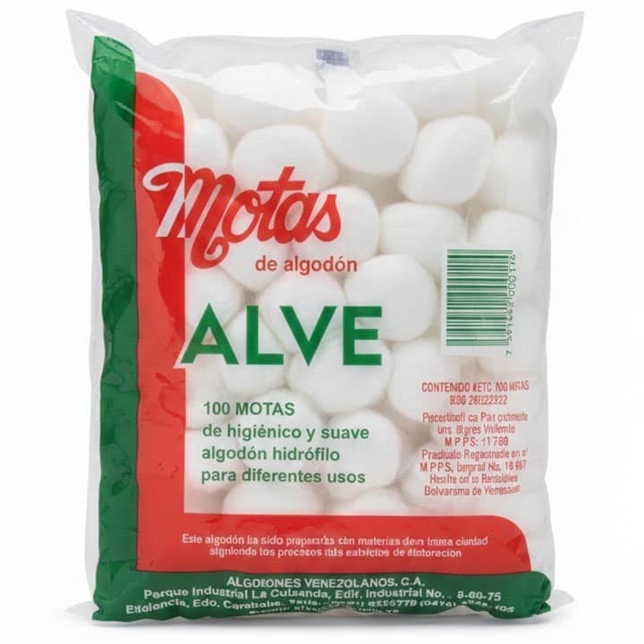 ALVE MOTAS BLANCA 100und - 1