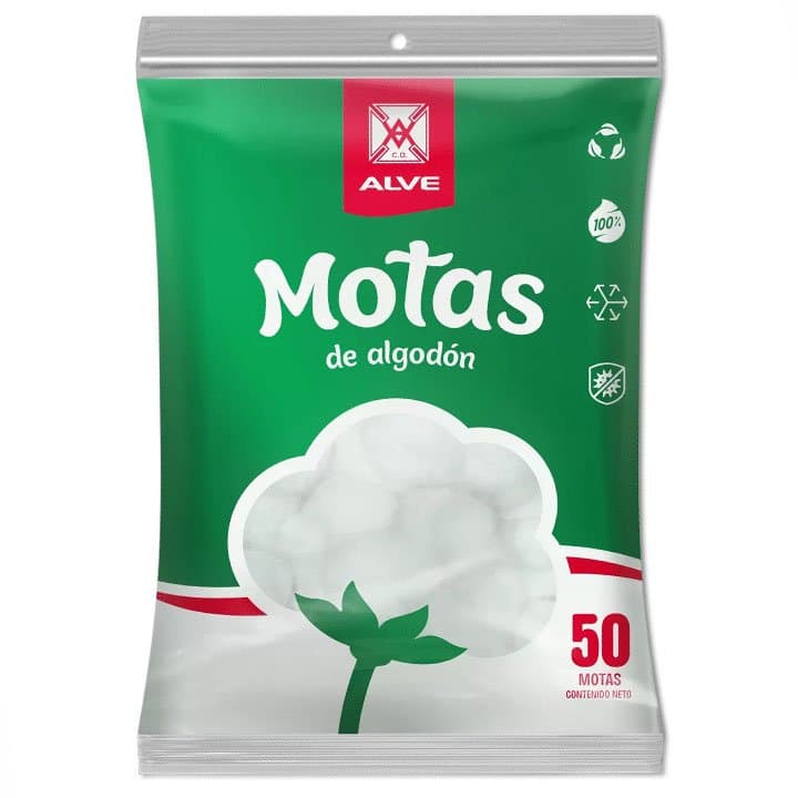 ALVE MOTAS BLANCA 50und