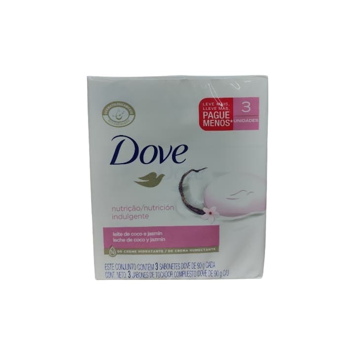 DOVE JABON LECHE DE COCO 3PACK 90g - 1