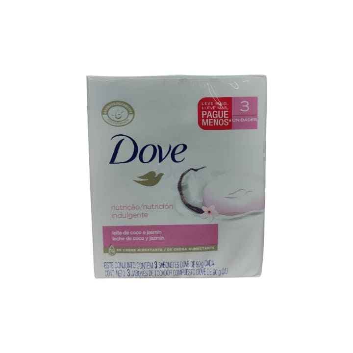 DOVE JABON LECHE DE COCO 3PACK 90g