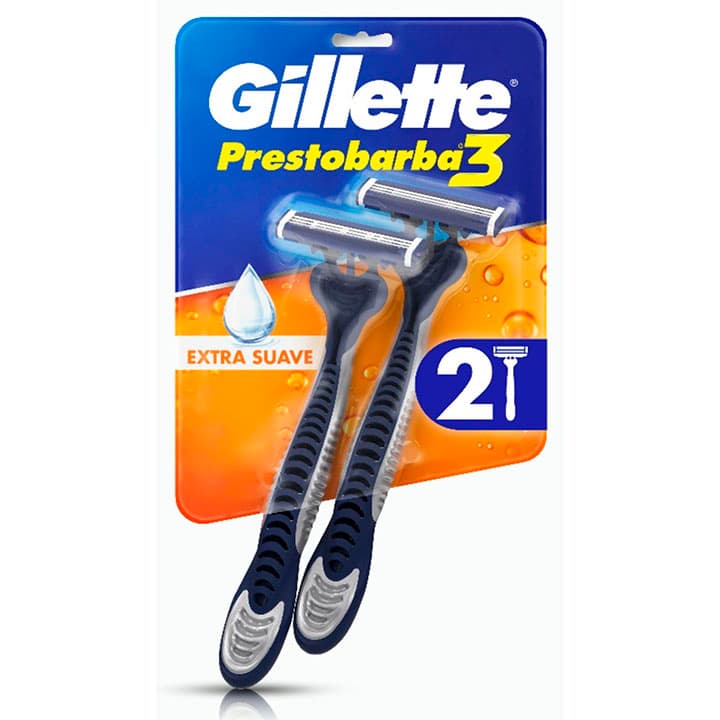 PRESTOBARBA 3 MAS EXTRA SUAVE MAQUINA 2und - 1