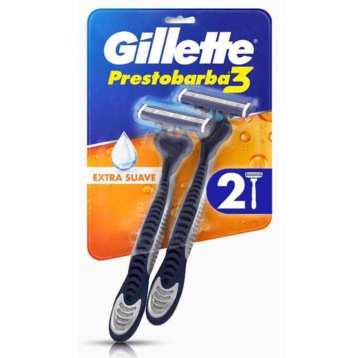PRESTOBARBA 3 MAS EXTRA SUAVE MAQUINA 2und