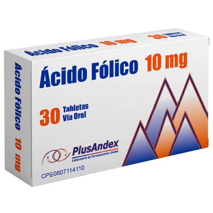 ACIDO FOLICO PLUSANDEX 30tabx10mg 