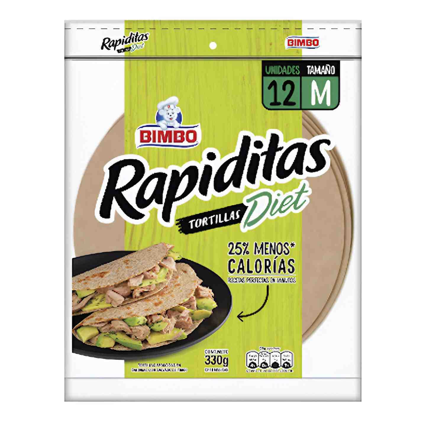 BIMBO TORTILLAS DIET 330g - 1