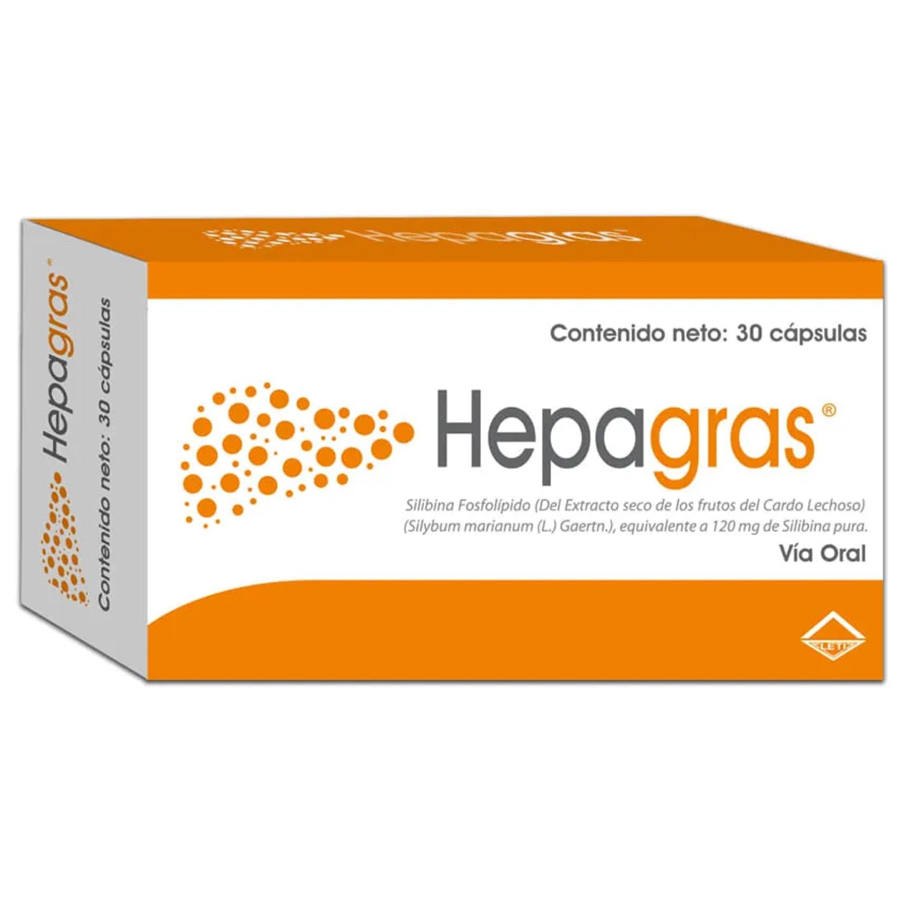 HEPAGRAS 30capX120mg LETI CARDO LECHOSO - 1