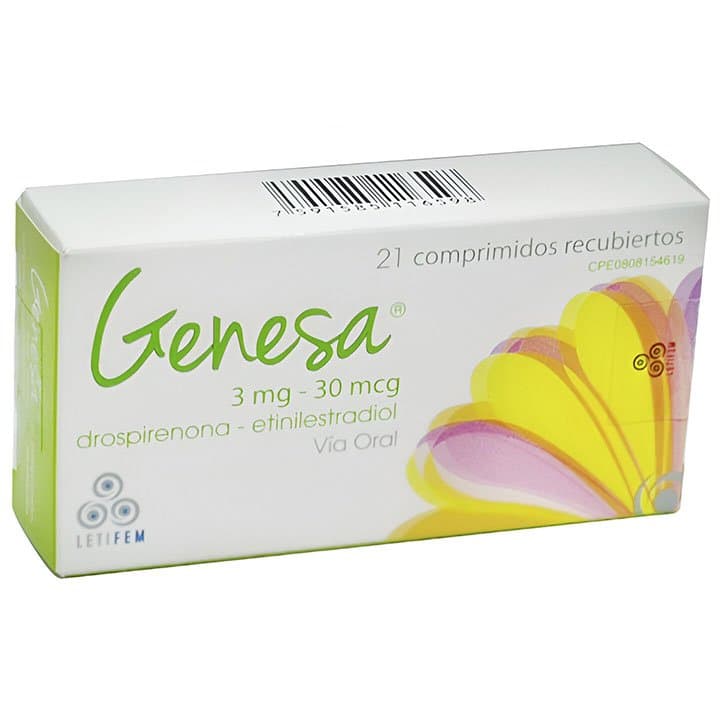 GENESA 21tabX3mg/30mcg LETI DROSPIRENONA ETINIL - 1