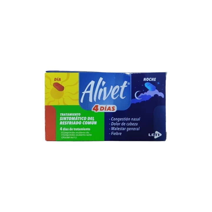 ALIVET LETI 4DIAS NOC/D 12tab ACET/CLO/CAF