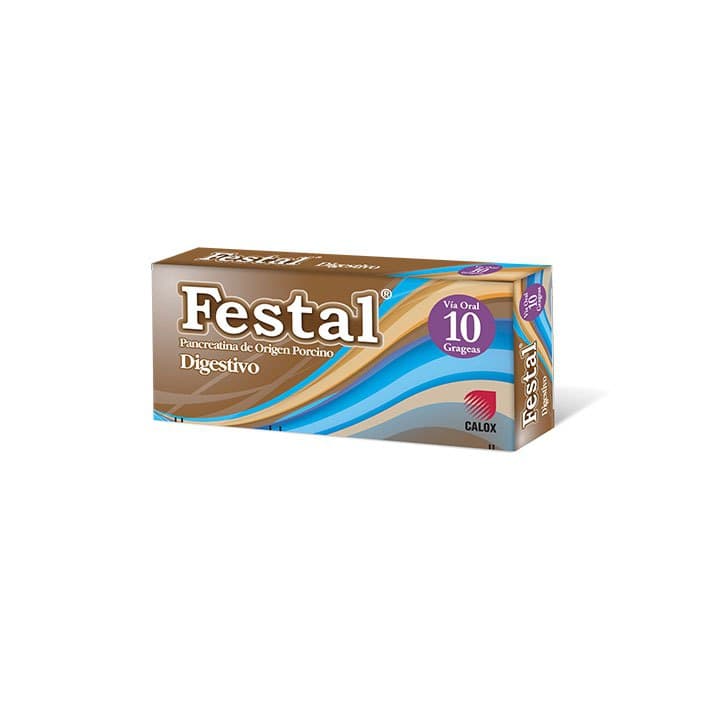 FESTAL 10tab CALOX PANCREATINA ORIGEN PORCINO