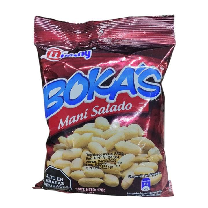 BOKAS MANI SALADO BOLSA 170g - 1