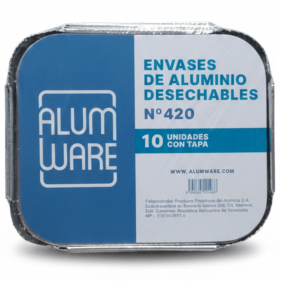 ALUM WARE COMB ENVASE ALUM 420 10und