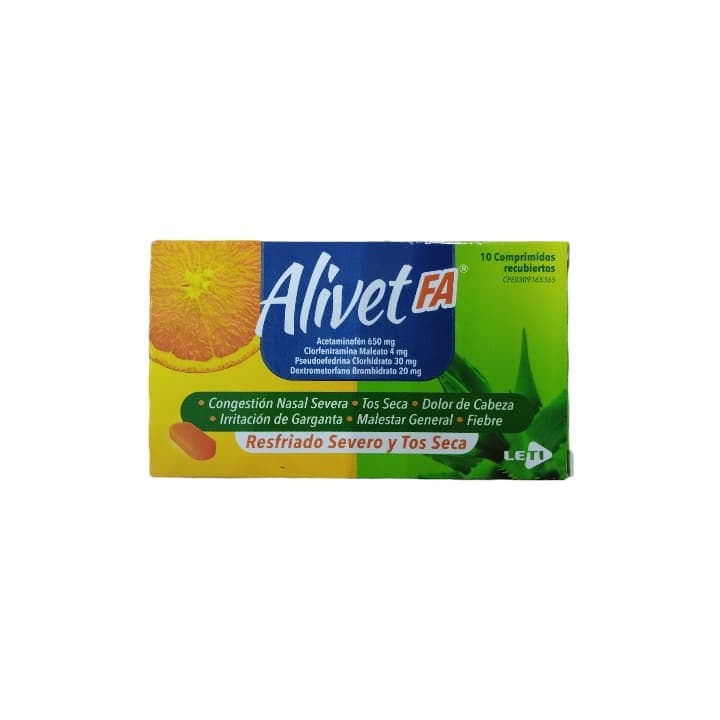 ALIVET FA 10tabX650/4/30/20mg LETI