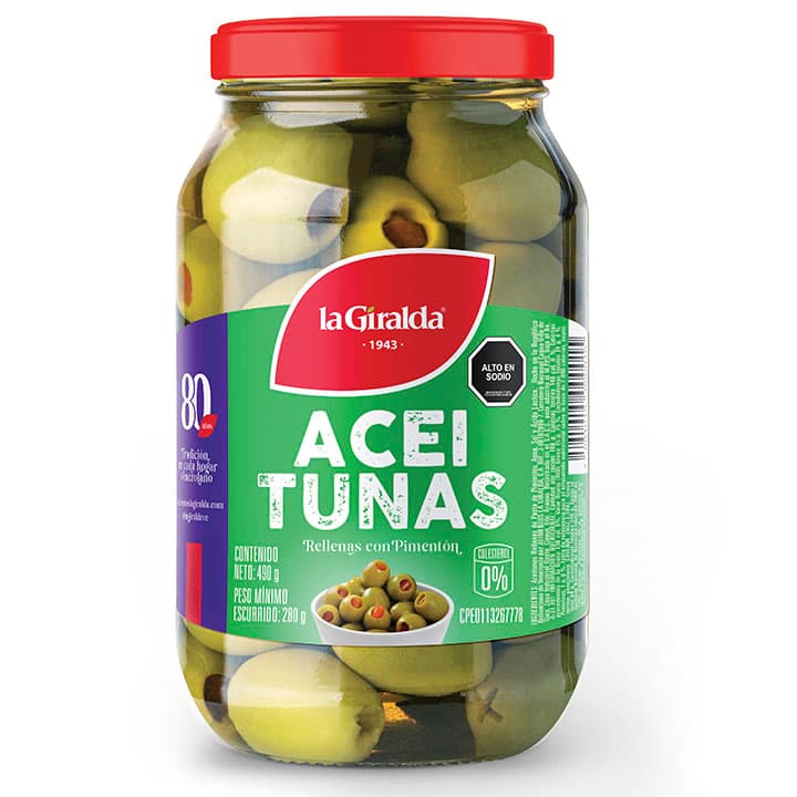 LA GIRALDA ACEITUNA RELLENA 490g - 1