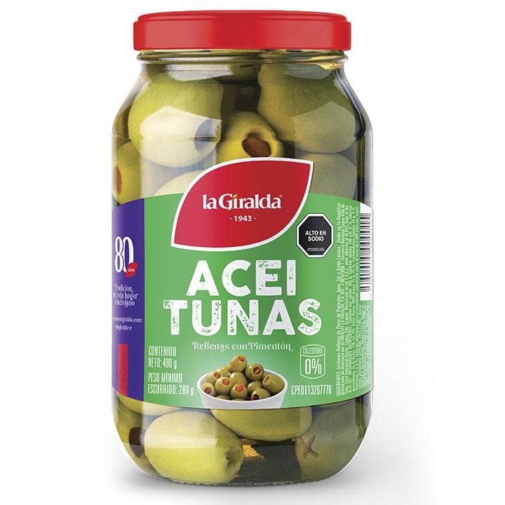 LA GIRALDA ACEITUNA RELLENA 490g