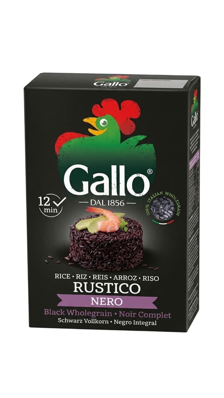GALLO ARROZ RUSTICO NEGRO 500g