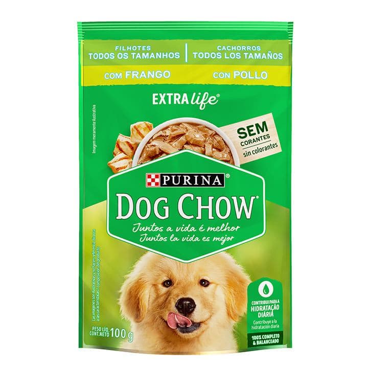 DOG CHOW POLLO CACHO T/TAMA 100g - 1