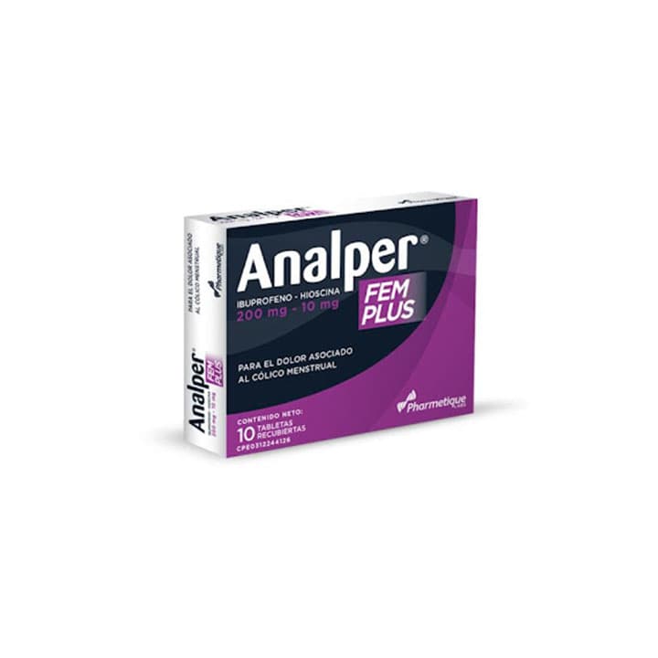 ANALPER FEM PLUS 10tX200mg LA SANTE - 1