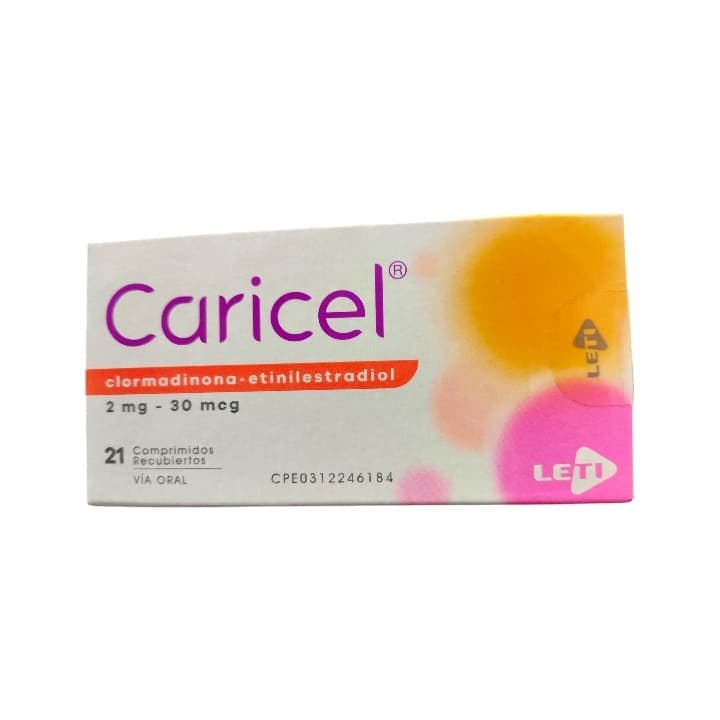 CARICEL 21t2mg/30mcg LETI CLORMADINONA 