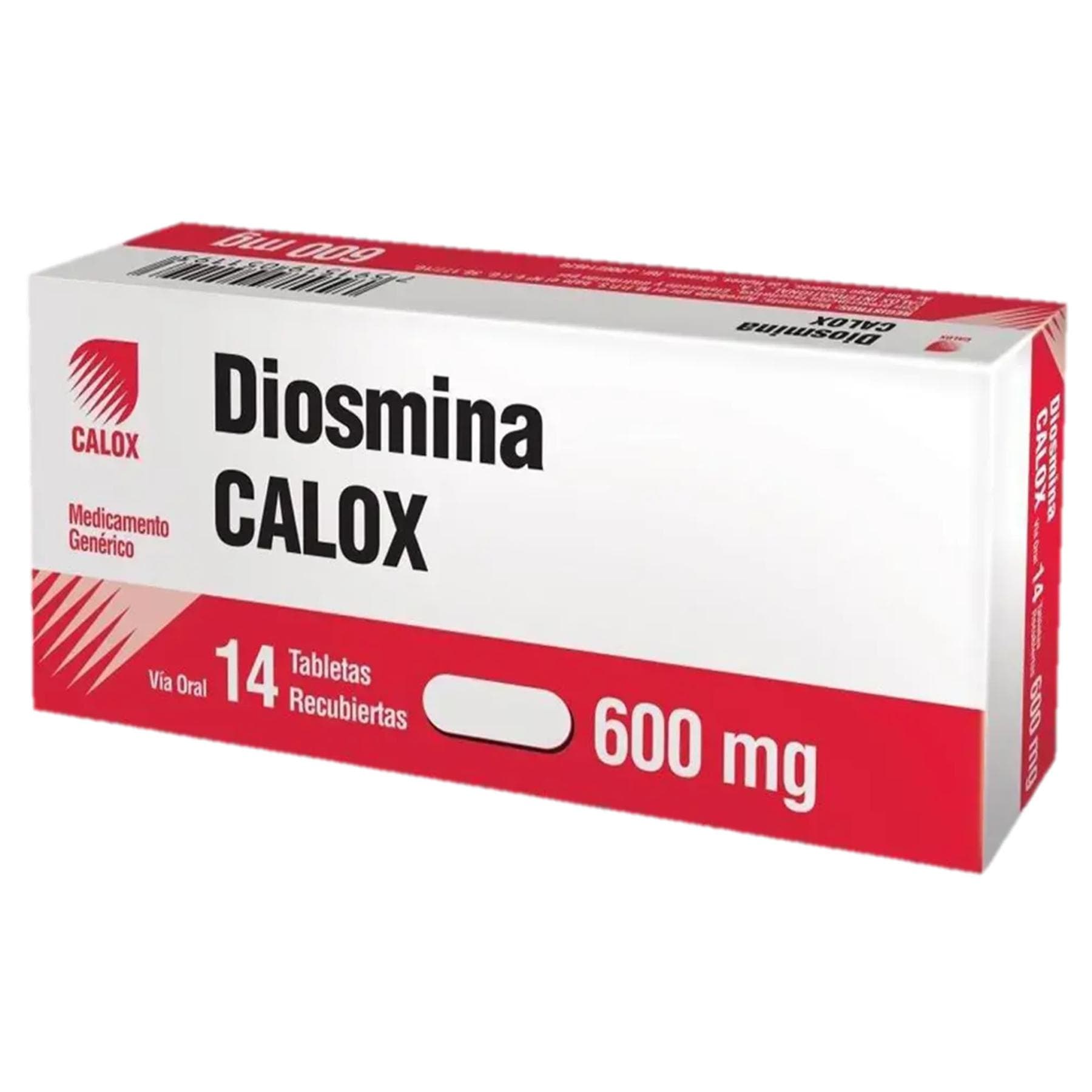 DIOSMINA 14tabX600mg CALOX - 1