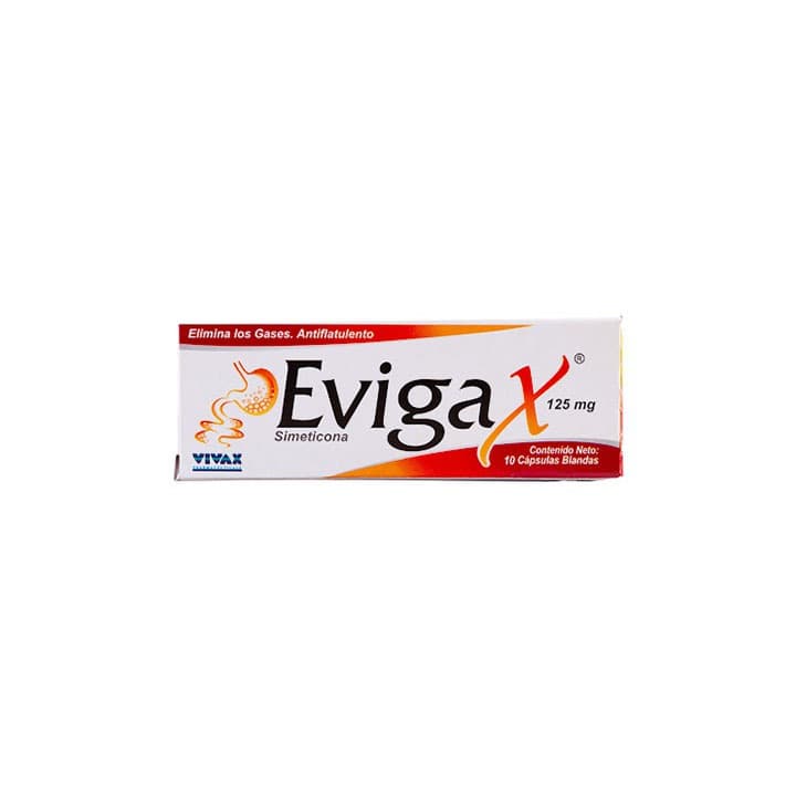 EVIGAX 10capX125mg CALOX SIMETICONA