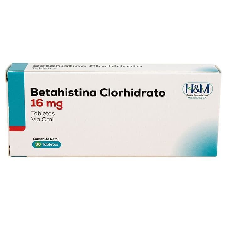 BETAHISTINA CLORHIDRATO 30tblX16mg H&M 