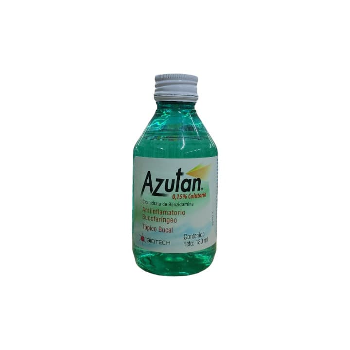 AZUTAN 0.15% 180ml BIOTECH CLORHI BENZIDAMINA - 1