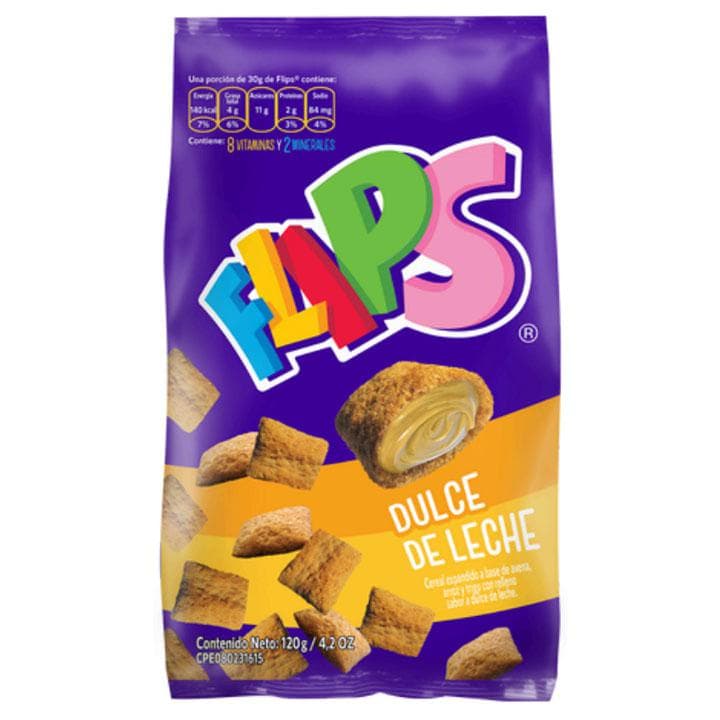 FLIPS DULCE DE LECHE BOLSA 120g