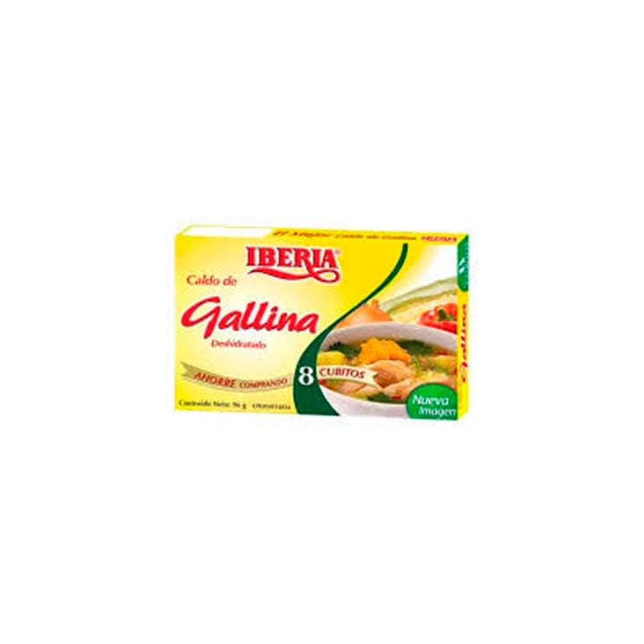 IBERIA CALDO GALLINA 8X96g - 1