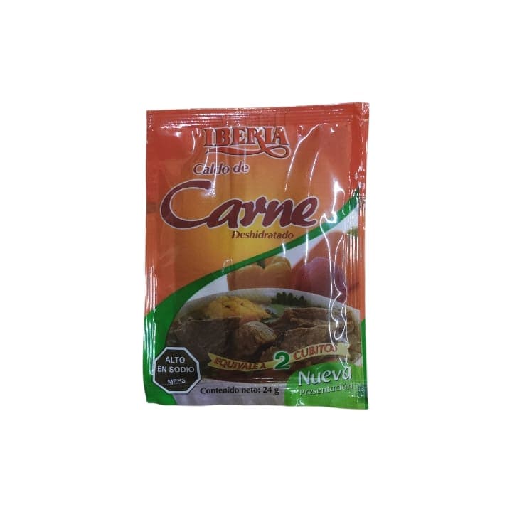 IBERIA CALDO CARNE DESH 24g - 1