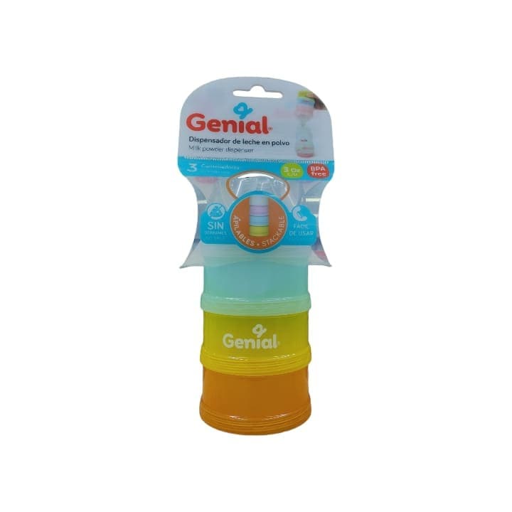 GENIAL DISPENSADOR DE LECHE EN POLVO 3pzas