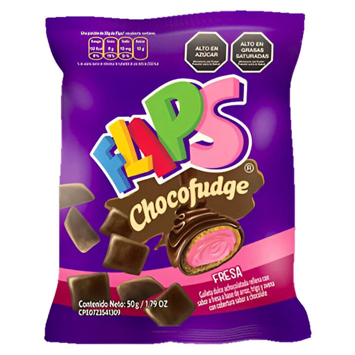 FLIPS CHOCOFUDGE FRESA 50g - 1