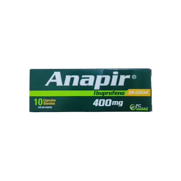 ANAPIR 10tcapX400mg FC PHARMA IBUPROFENO