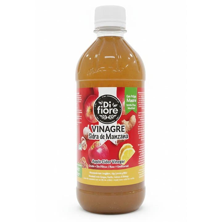 DIFIORE VINAGRE MANZANA JENGIBRE AJO LIMON Y MIEL 500ml