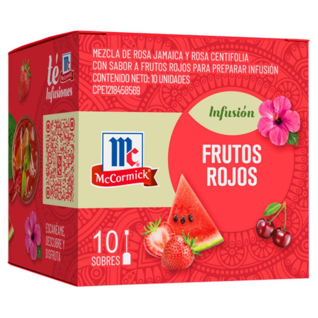 MCCORMICK TE FRUTOS ROJOS 10und - 1