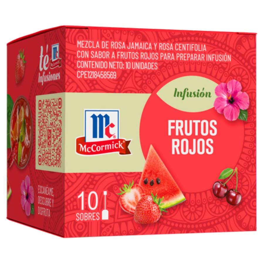 MCCORMICK TE FRUTOS ROJOS 10und