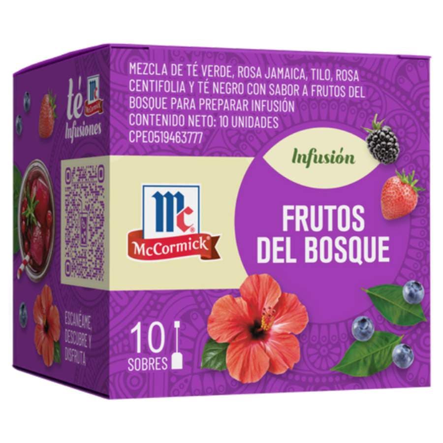 MCCORMICK TE FRUTOS DE BOSQUE 10und