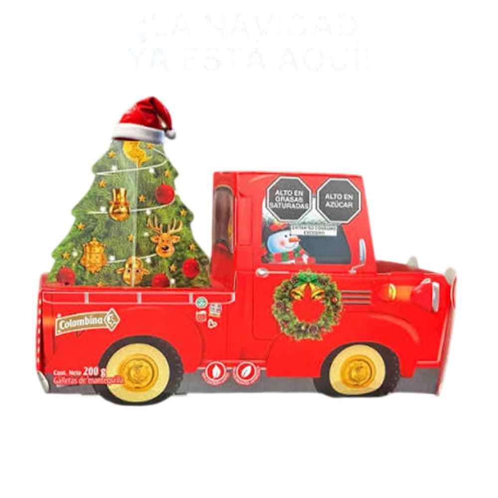 COLOMBINA GALLETAS NAVIDAD CARRO 200g - 1