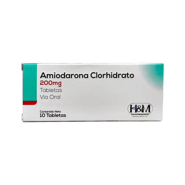 AMIODARONA CLORHIDRATO 10tabX200mg H&M  