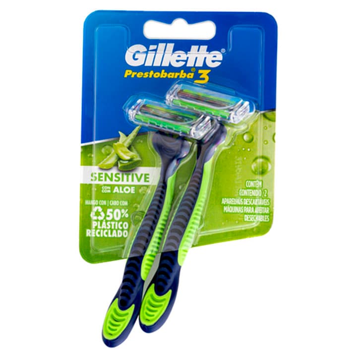 GILLETTE SENSITIVE 3 HOJAS MAQUINA 2und 5930 - 1
