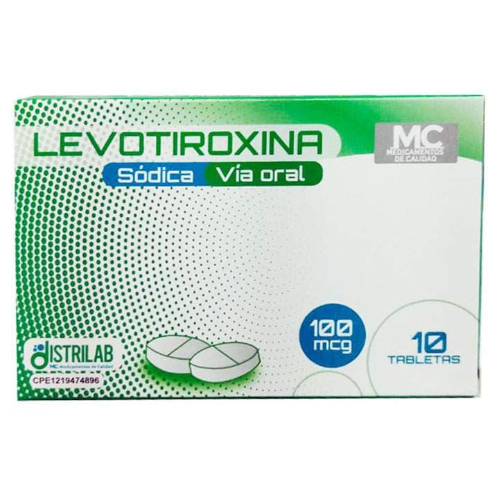 LEVOTIROXINA SOD 10tabX100mcg DISTRILAB