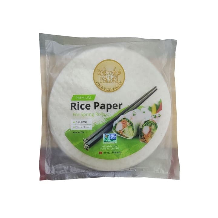 HOJAS DE ARROZ P/LUMPIAS 22CM 340g