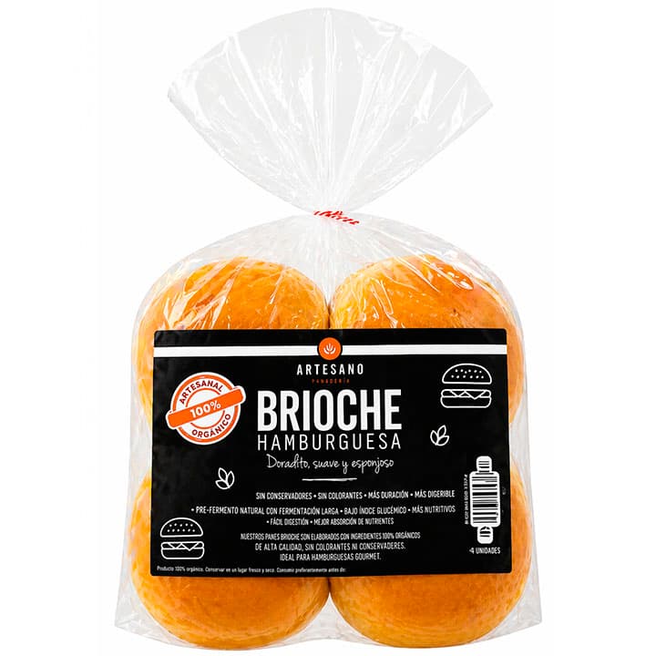 BRIOCHE PAN HAMBURGUESA 600g - 1
