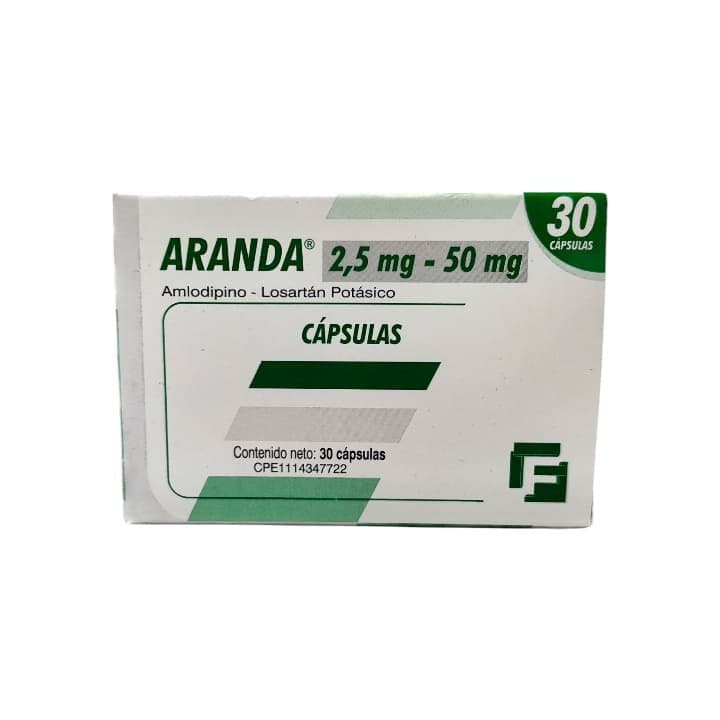 ARANDA 30tabX2.5/50mg LOSARTAN POTASICO LAB FARMA