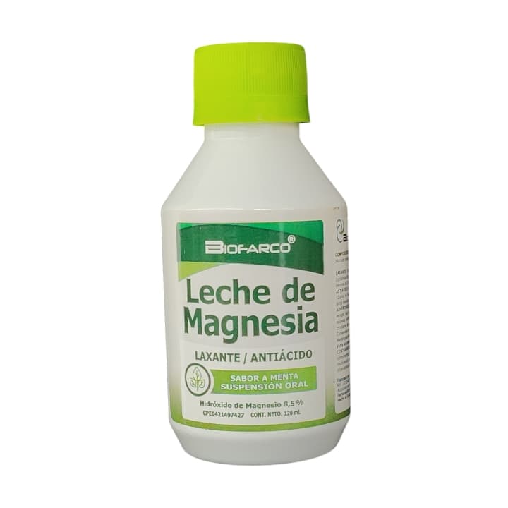 LECHE MAGNESIA MENTA 120ml BIOFARCO LAXANTE - 1