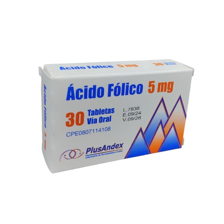 ACIDO FOLICO 30tabx5mg PLUSANDEX