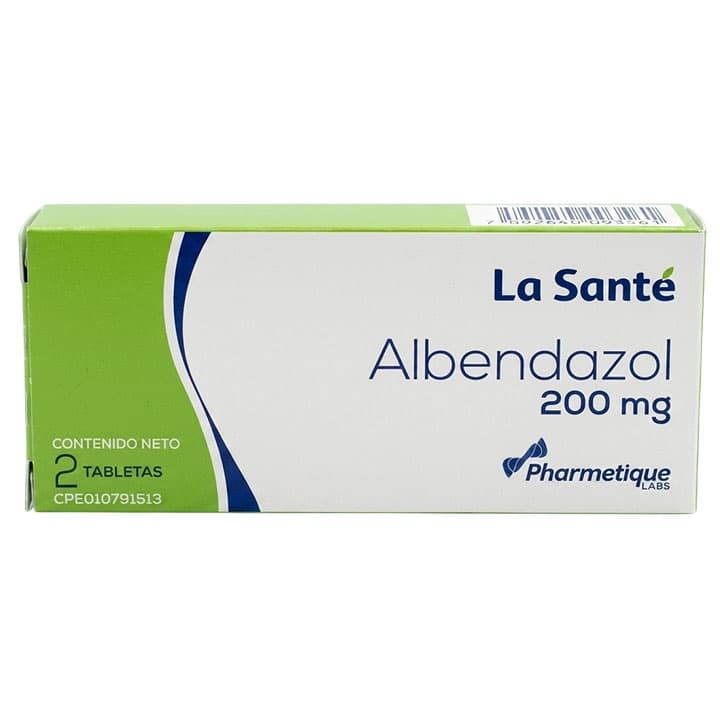 ALBENDAZOL 2tabX200mg LA SANTE